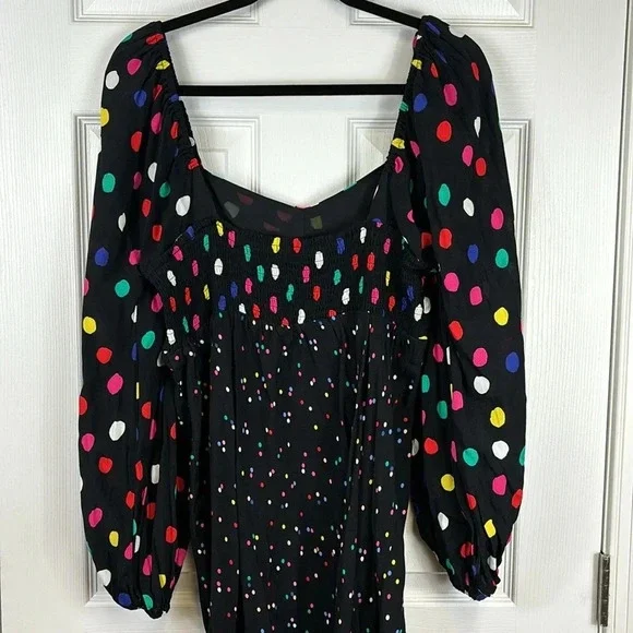 Rixo x target polka dot long sleeve dress sz 12 - Picture 7 of 9